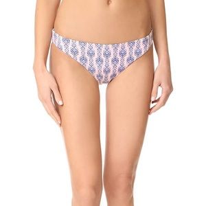 Geo Garland Annia Bottoms In Mazatine Blue/Cream -